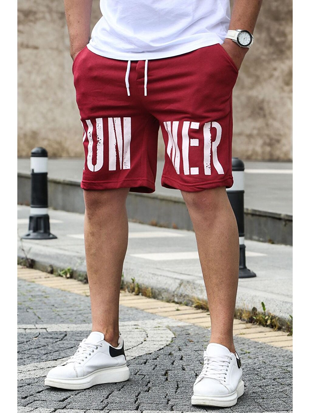 Bordo Erkek Regular Fit Şort 4843-1