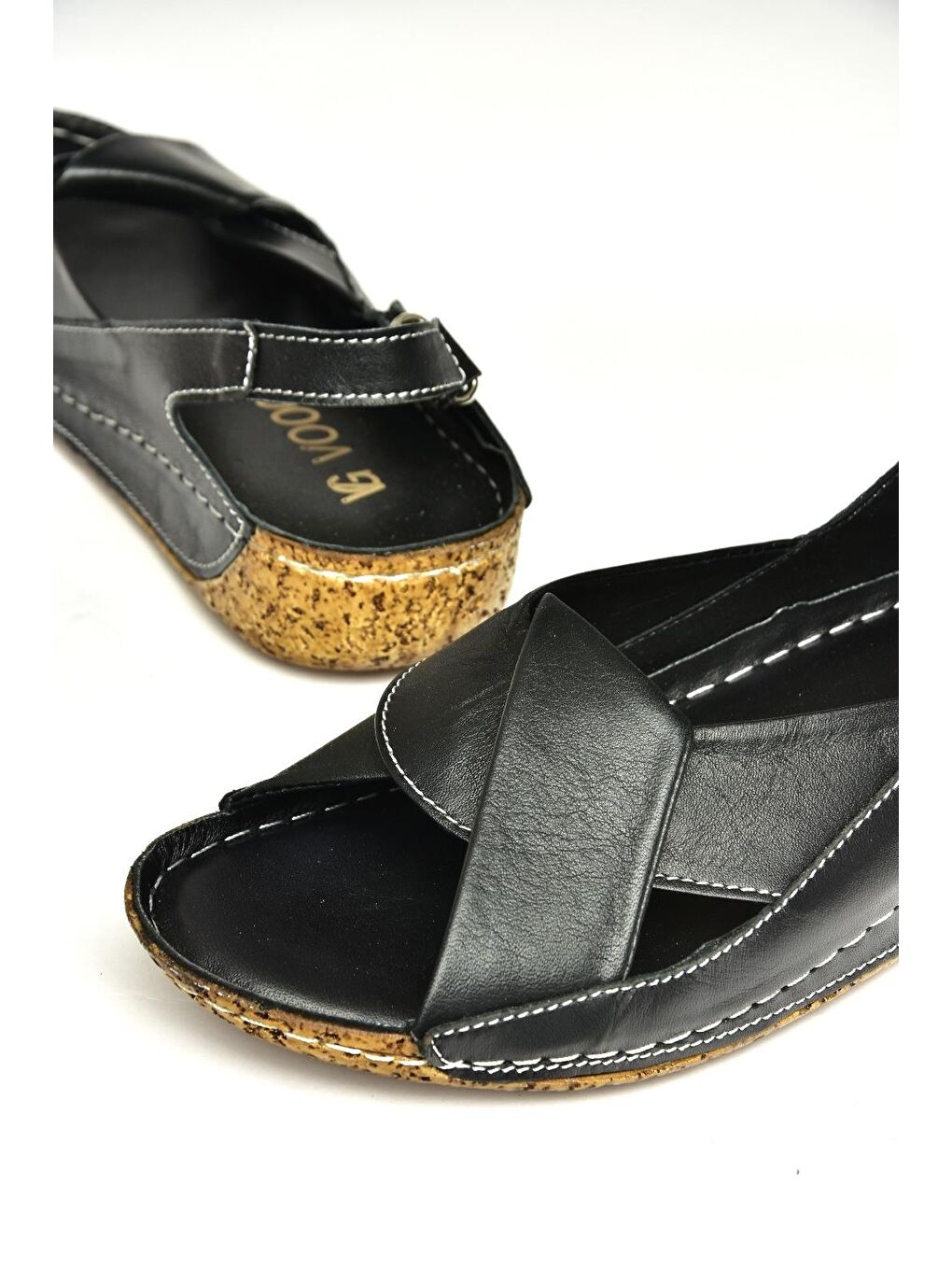 U5550610 Siyah Kadın Sandalet-3