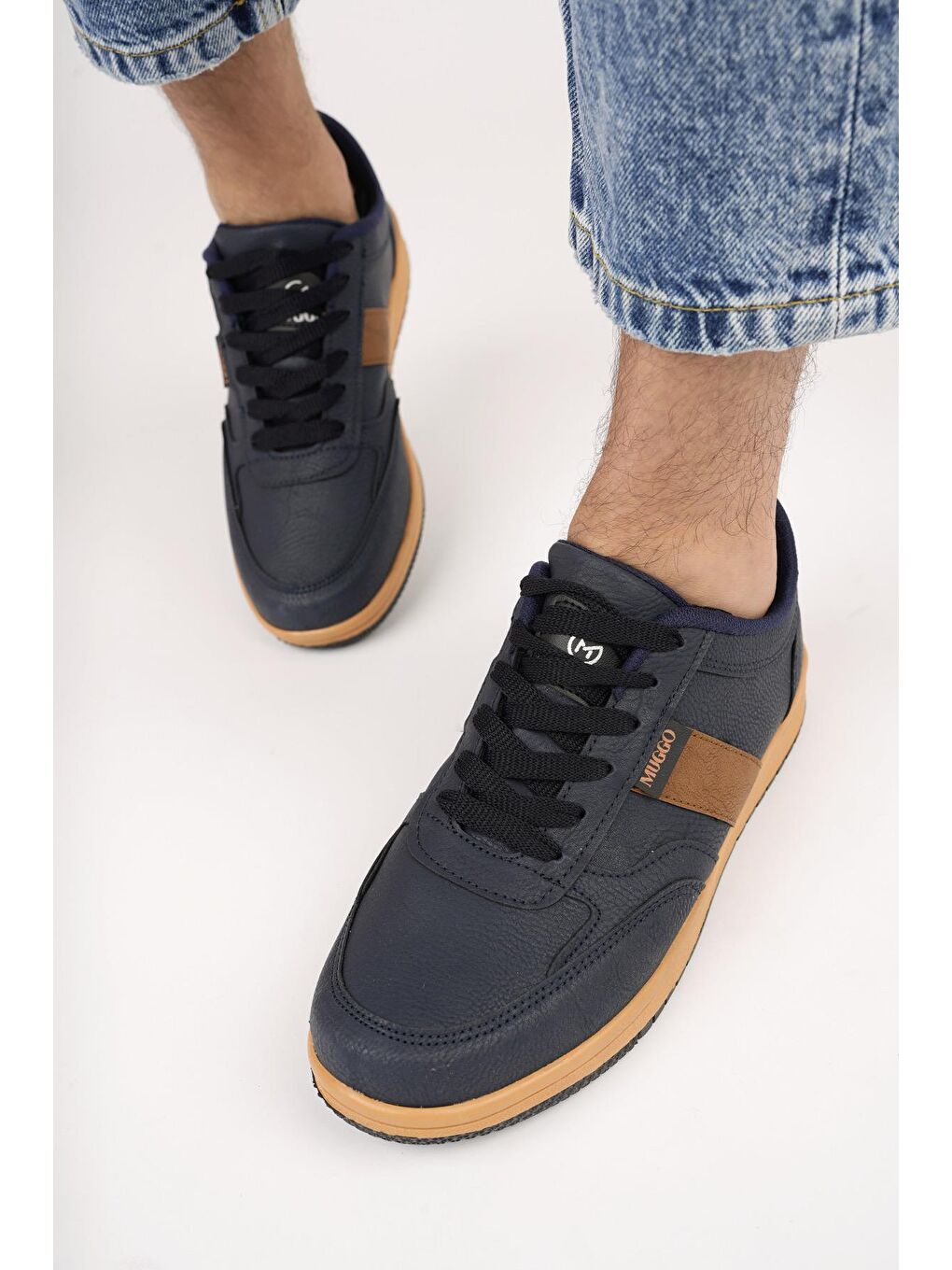 Lacivert Jima Erkek Günlük Casual Bağcıklı Sneaker Spor Ayakkabı-1