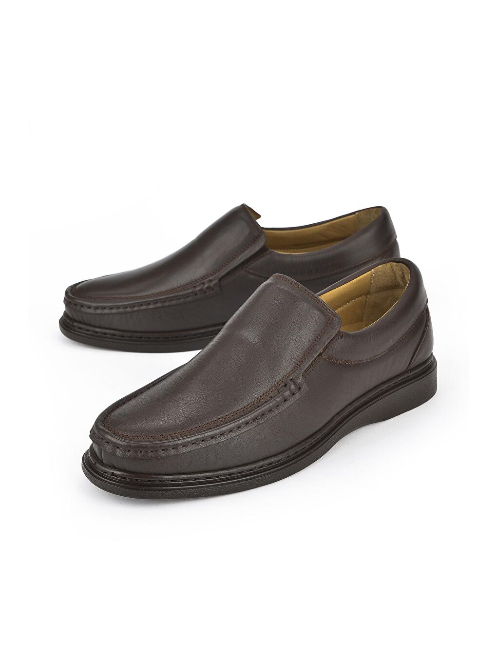 Kahverengi Erkek Hakiki Deri Ayakkabı 13110 705 Kahve-3