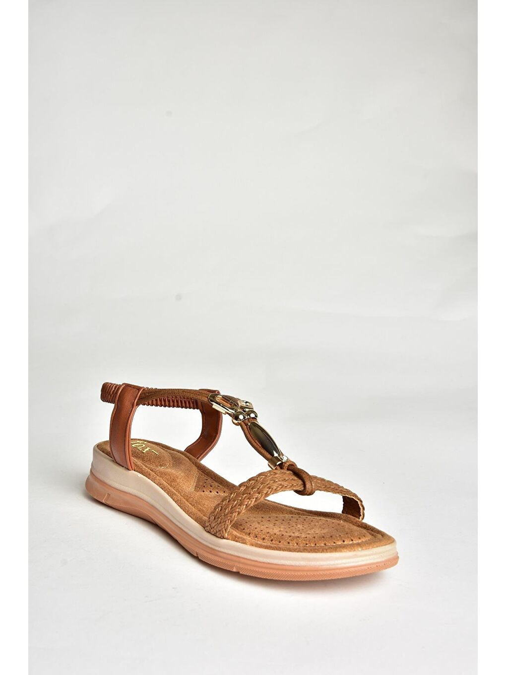 Kahverengi U2586252 Taba Kadın Sandalet-1