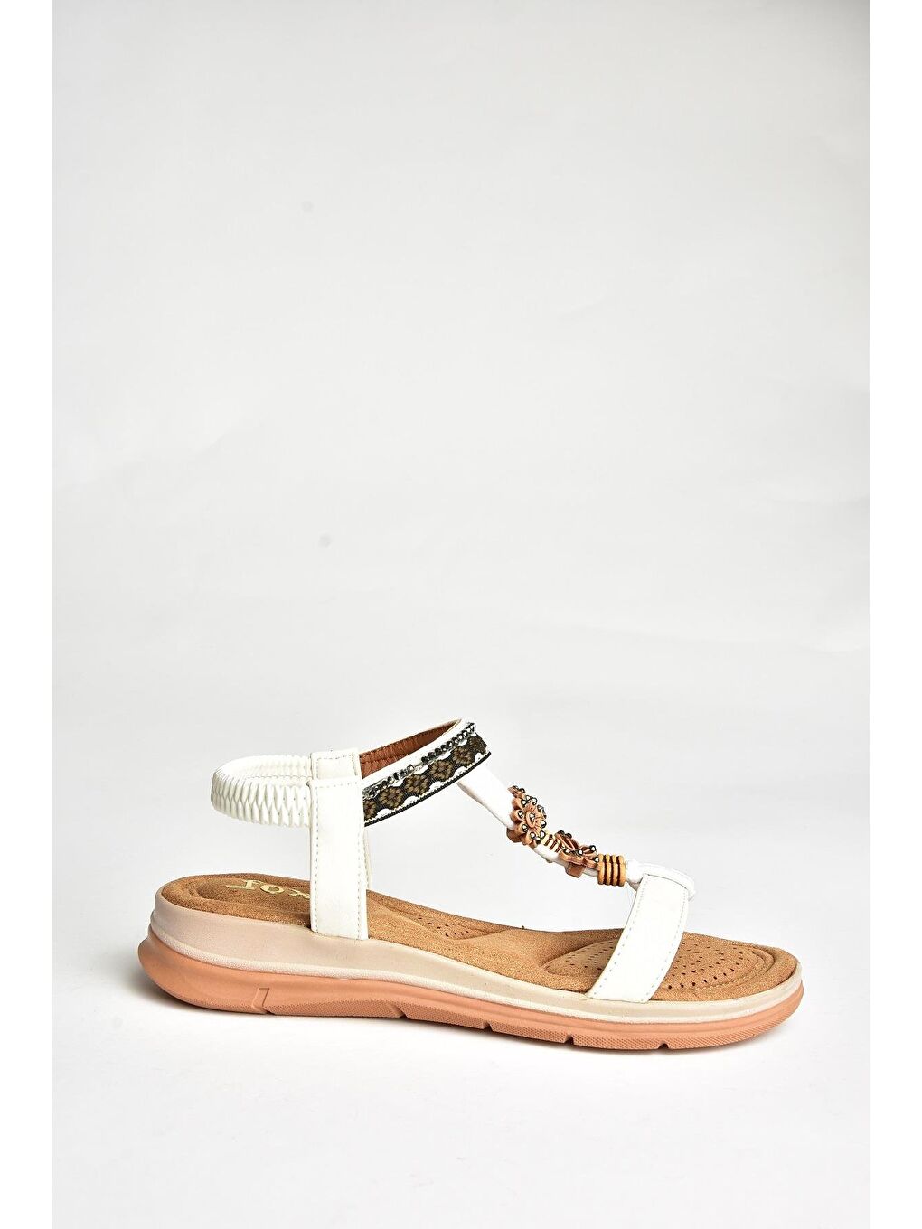 U2586152 Beyaz Kadın Sandalet