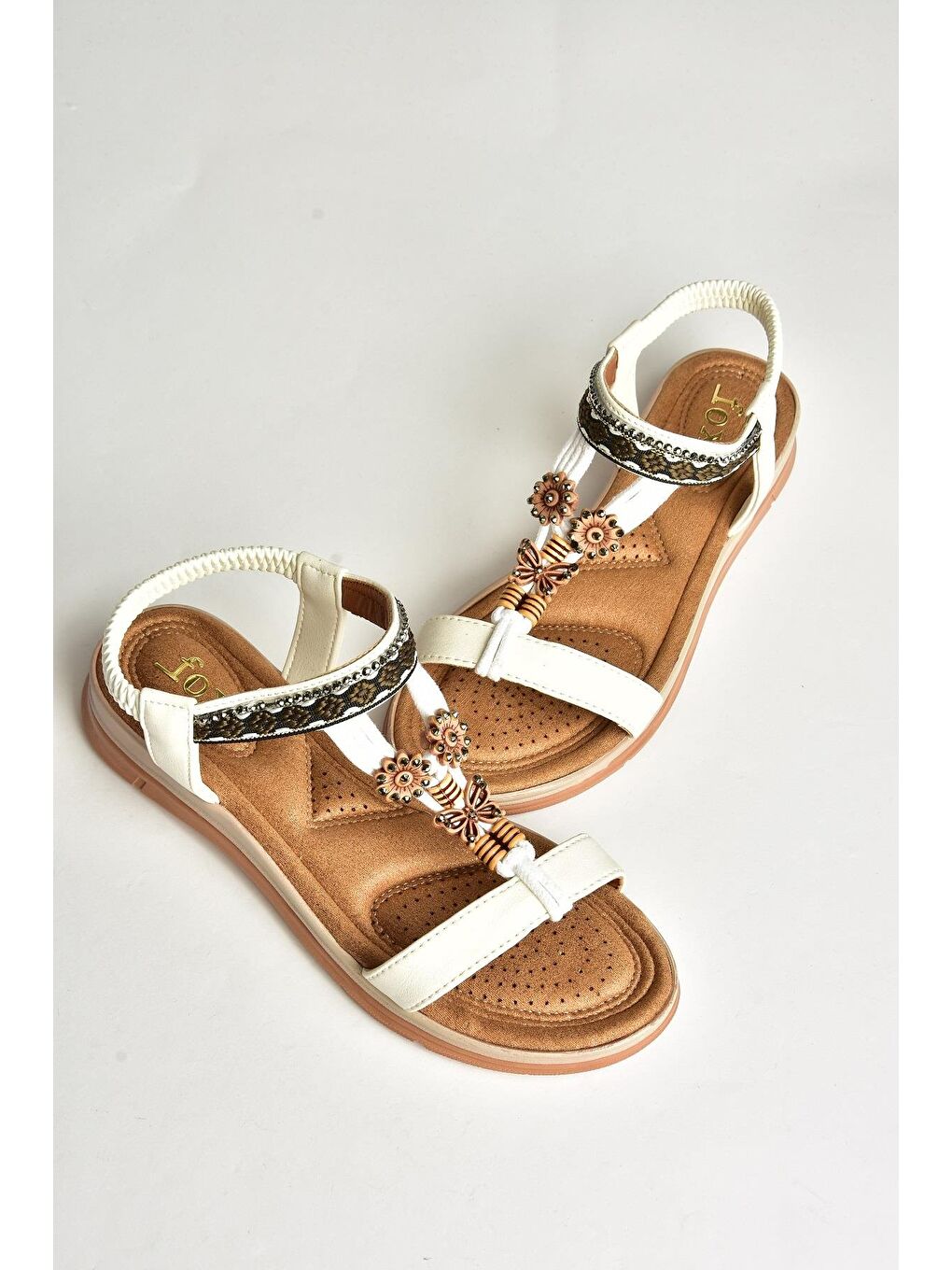 U2586152 Beyaz Kadın Sandalet-2