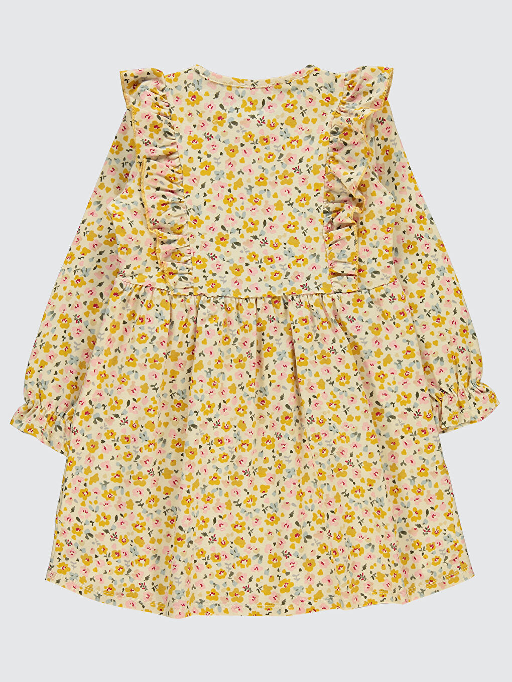 Beyaz Girls Kız Çocuk Elbise 6-9 Yaş Tebeşir-1