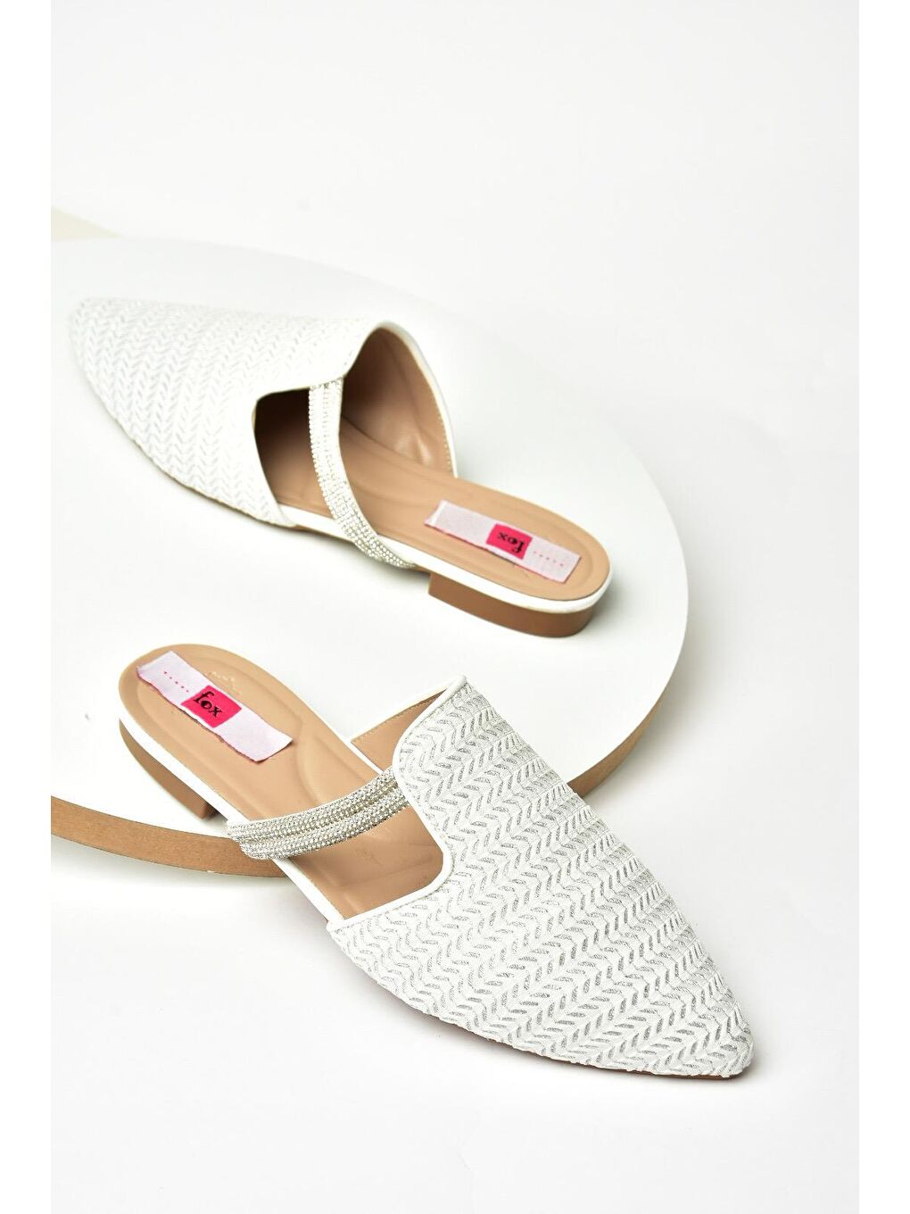 P8200314 Beyaz Kadın Terlik-2