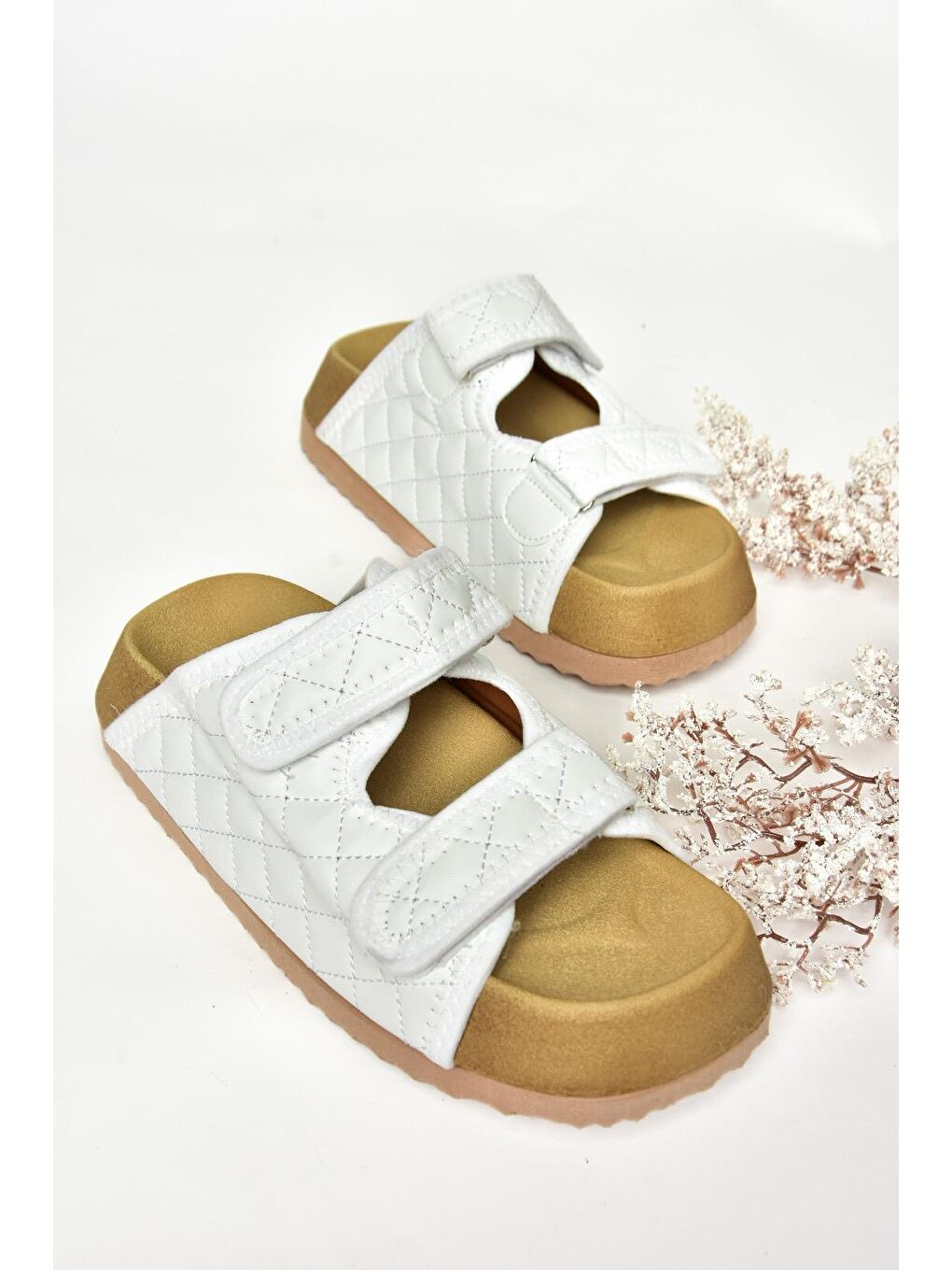 S8115462 Beyaz Kadın Terlik-2
