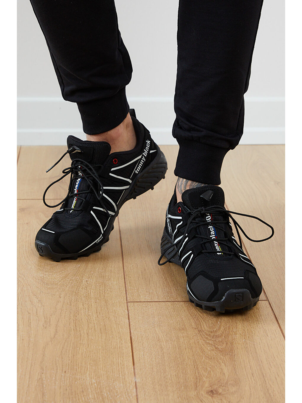 Erkek Siyah Beyaz Trekkıng Ayakkabı Tb160-3