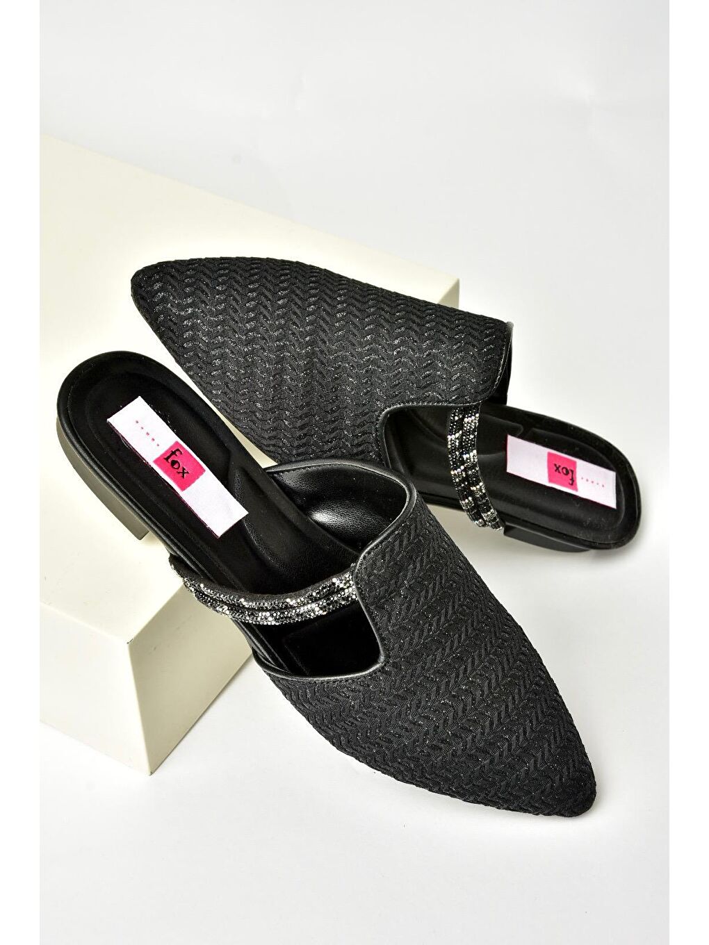 P8200314 Siyah Kadın Terlik-4