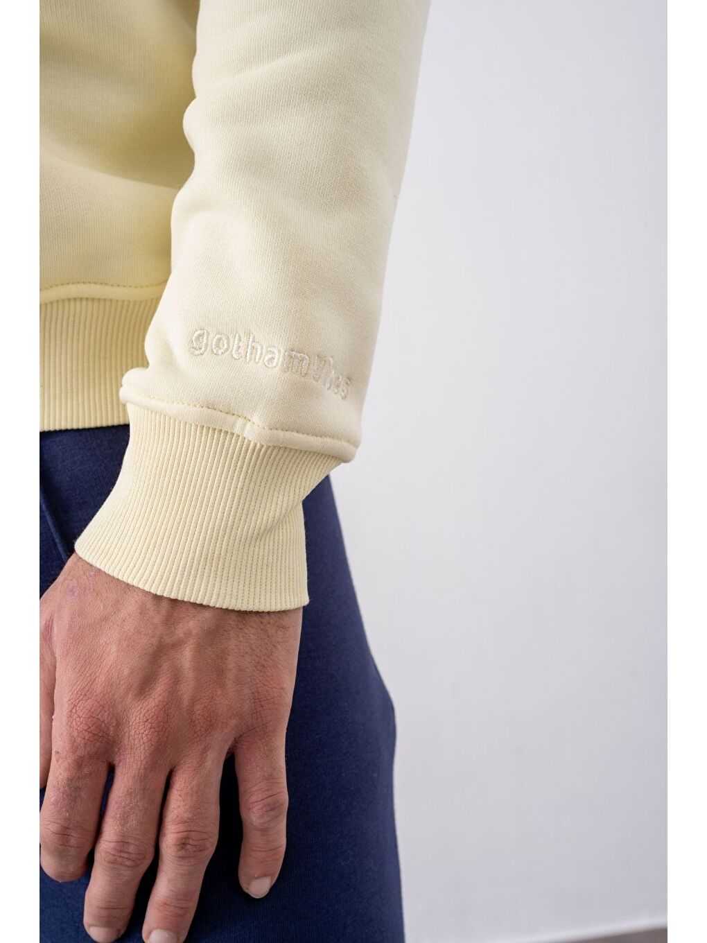 Ekru Erkek Vibe Oversize Krem Sweatshirt-3