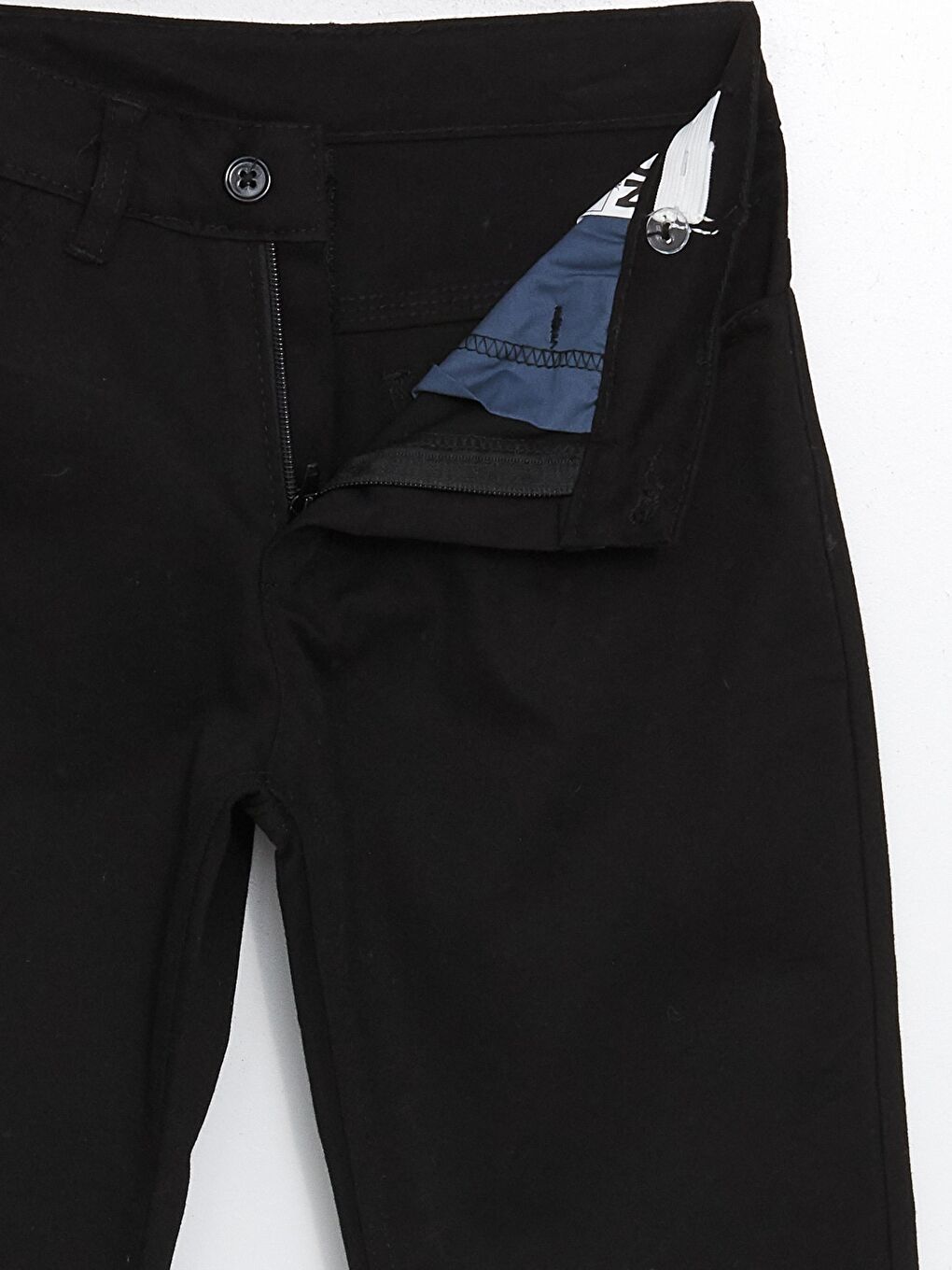 Siyah Ayar Lastikli  Okul Pantolonu-2