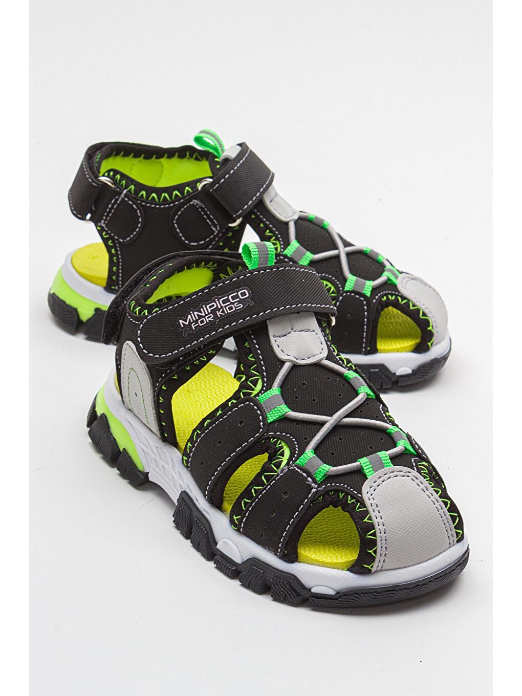 Erkek Çocuk Siyah Anatomik Outdoor Sandalet