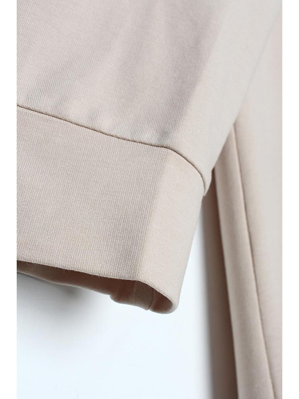 Bej01 Kapüşonlu Fermuarlı Sweat-6