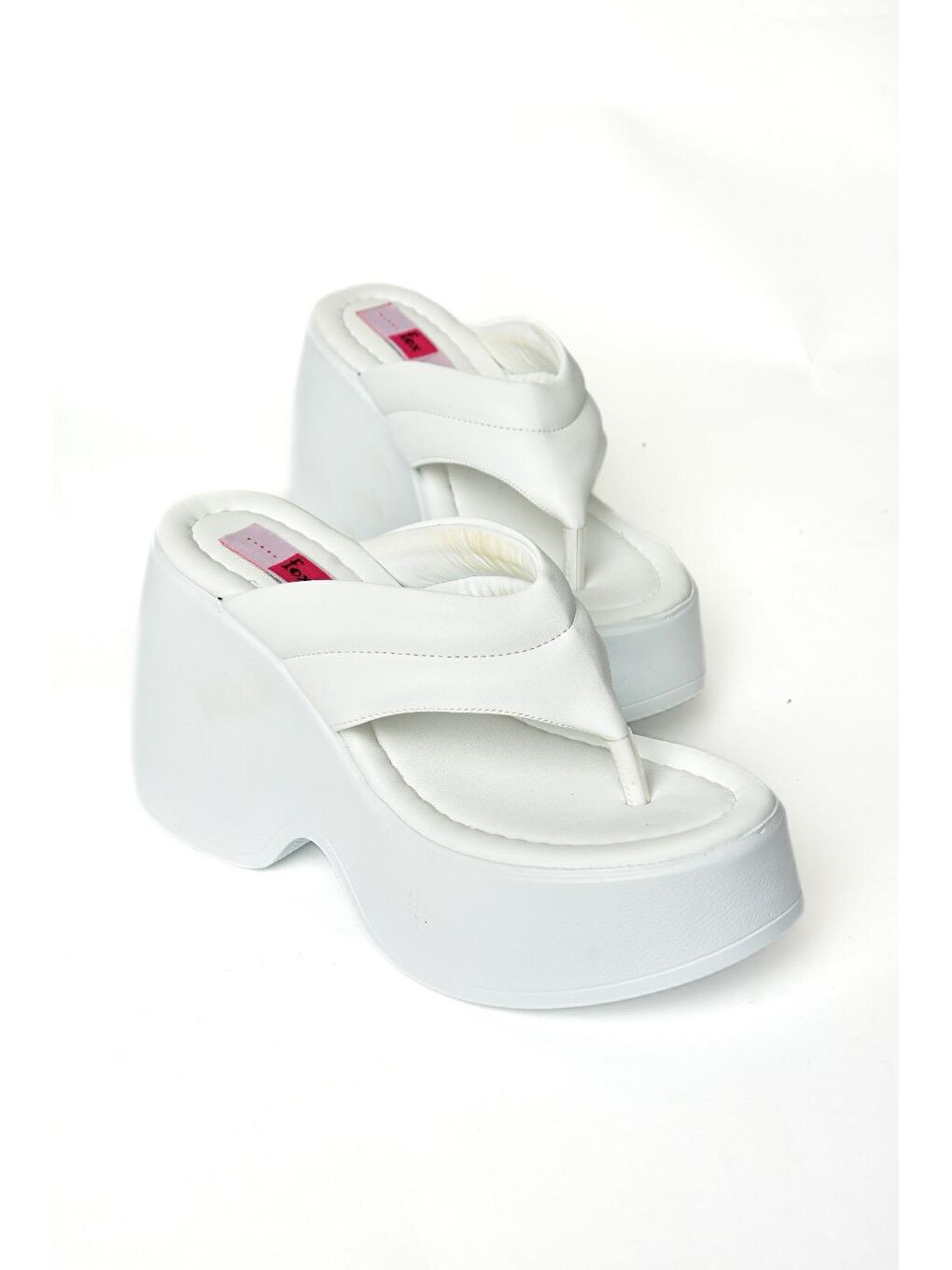 S9734017 Beyaz Kadın Terlik-2