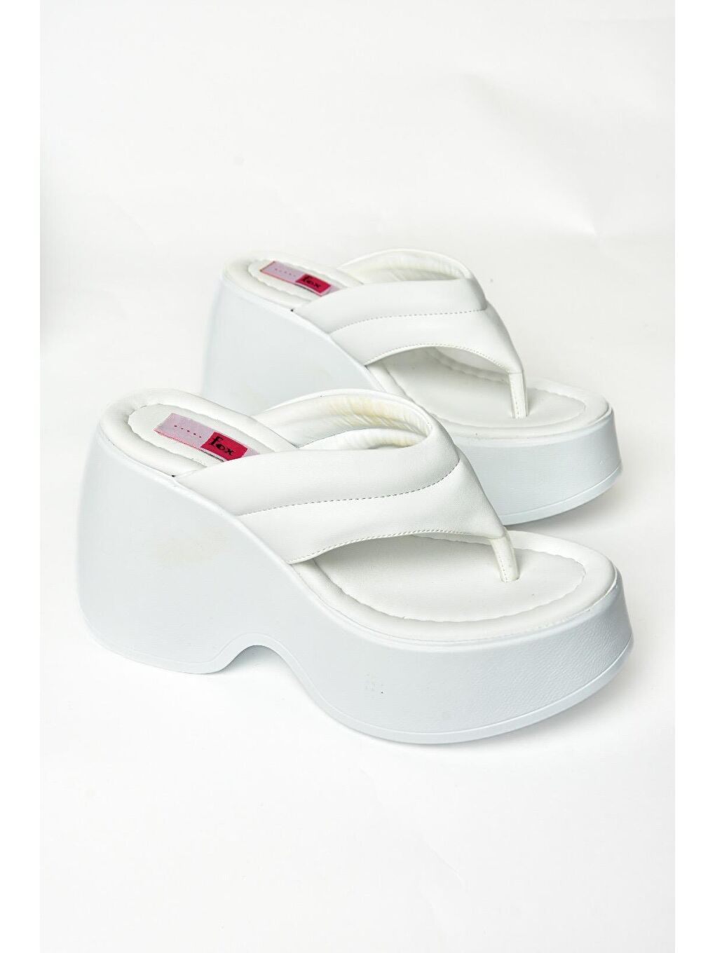 S9734017 Beyaz Kadın Terlik-3