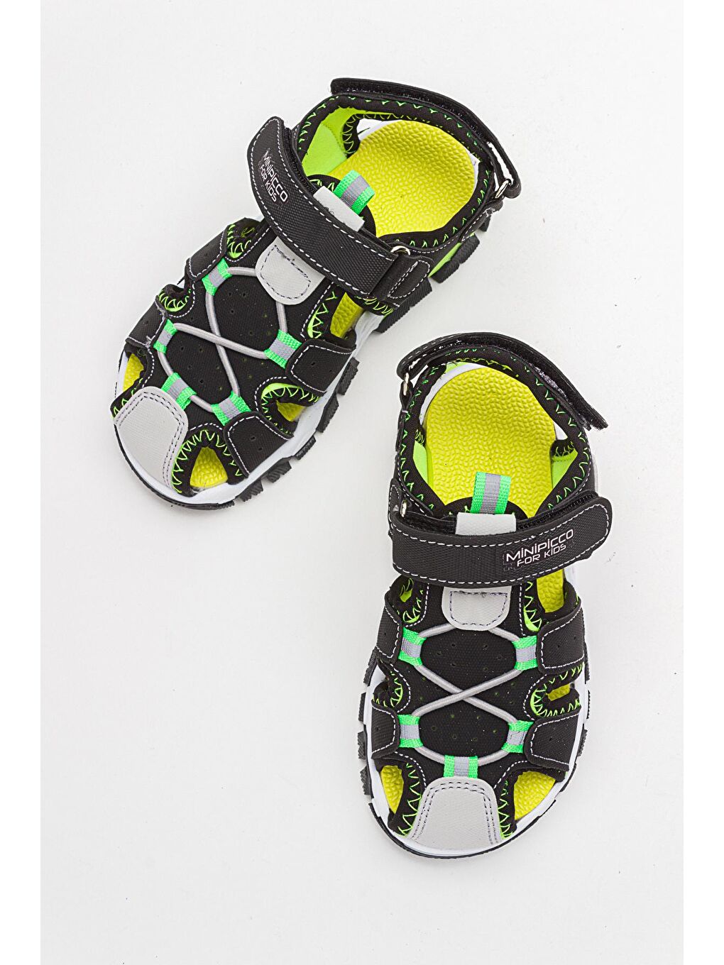 Erkek Çocuk Siyah Anatomik Outdoor Sandalet-2