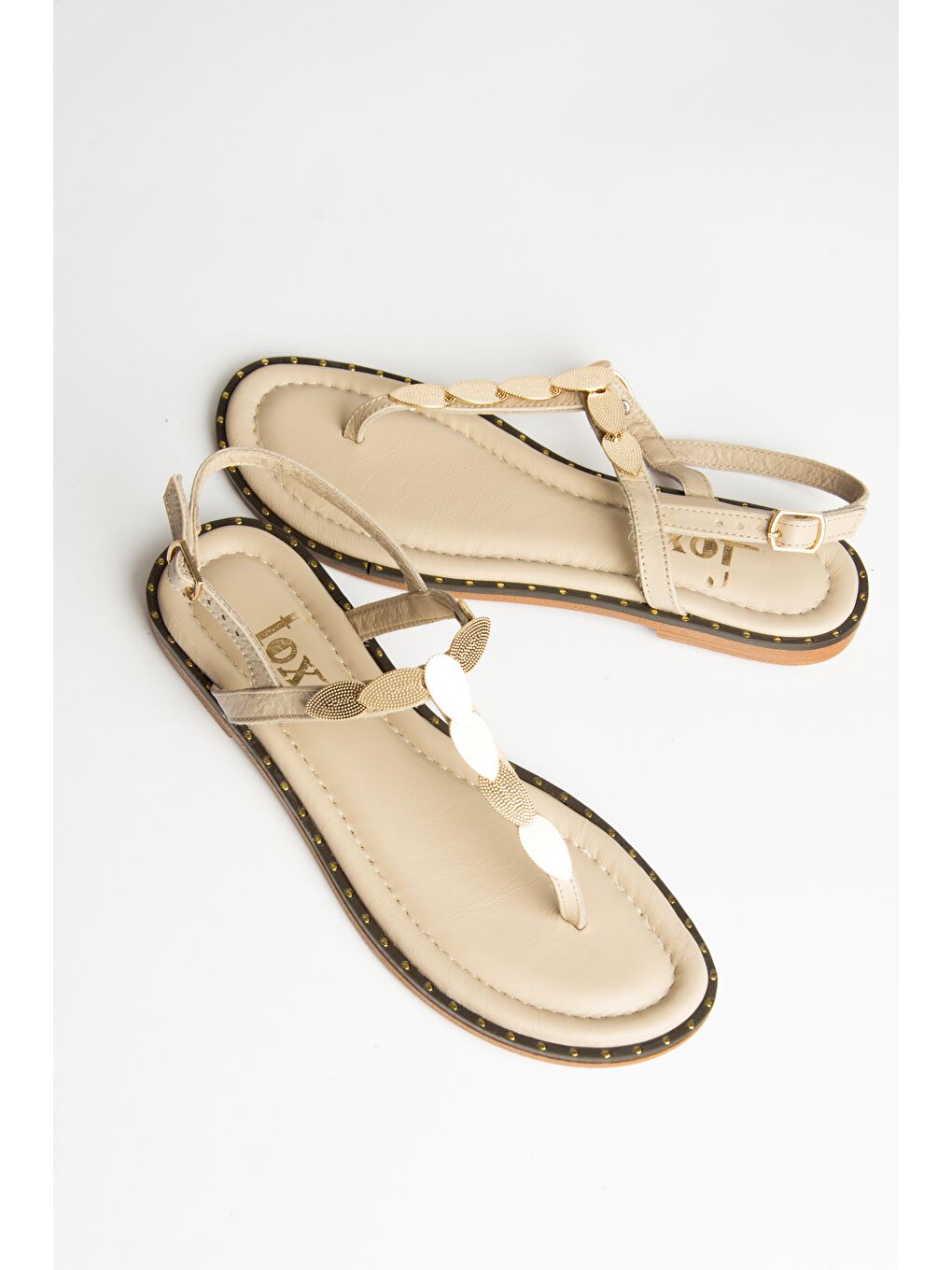 U2912401 Bej Kadın Sandalet-2