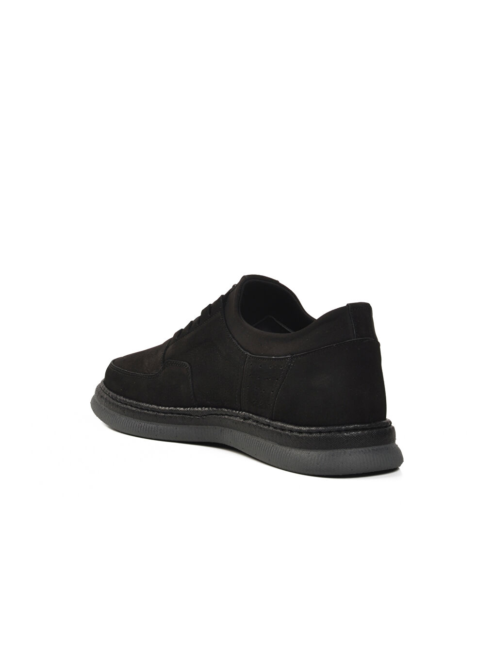 Siyah Nubuk Hakiki Deri Erkek Casual Ayakkabı 403 M-3