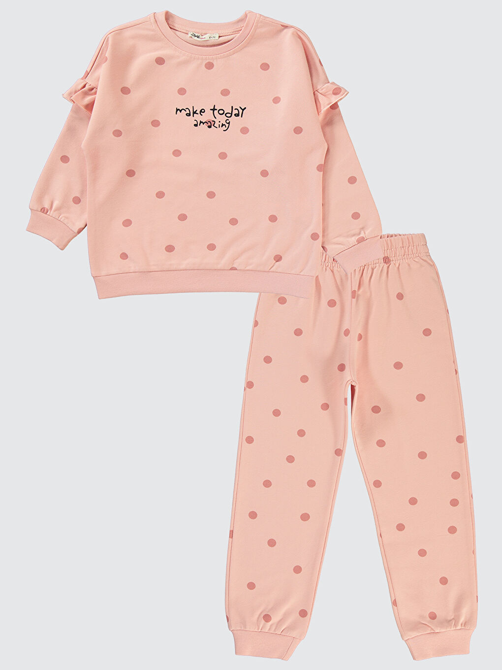 Pembe Girls Kız Çocuk Eşofman Takımı 6-9 Yaş Pudra