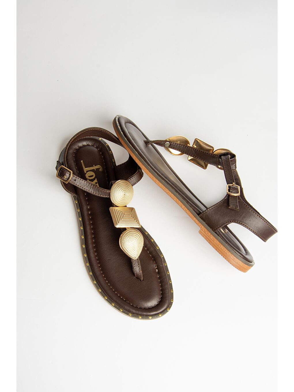 U2912400 Kahverengi Kadın Sandalet-1