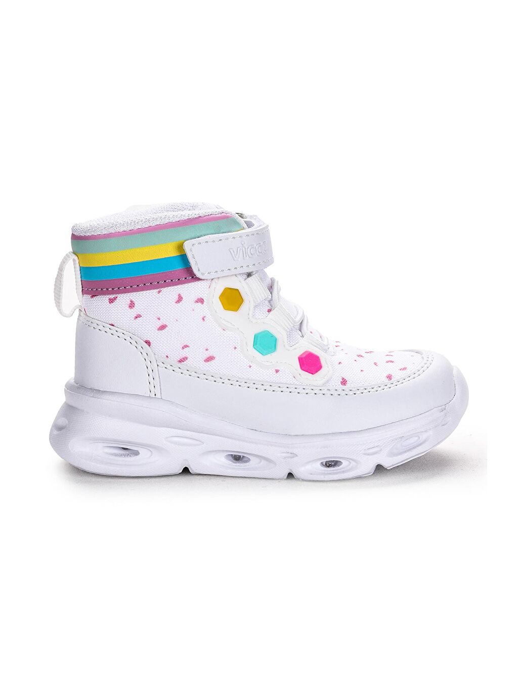 Beyaz Mizu Cırtlı Işıklı Kız Çocuk Bot 946.21K.205