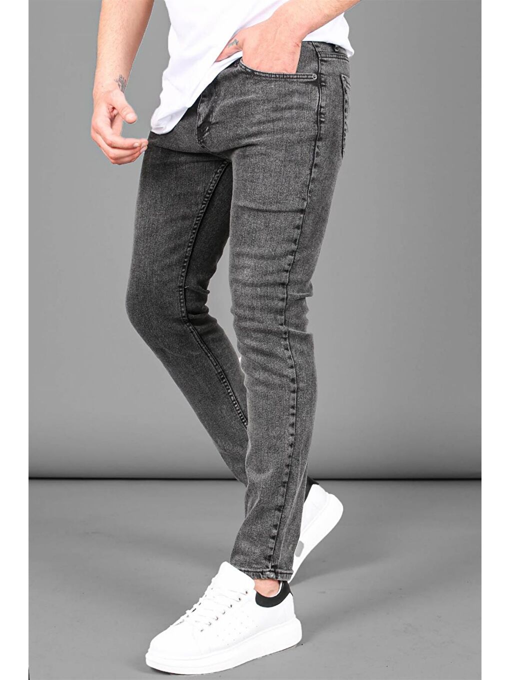 Erkek Siyah Skinny Fit Jean 5679