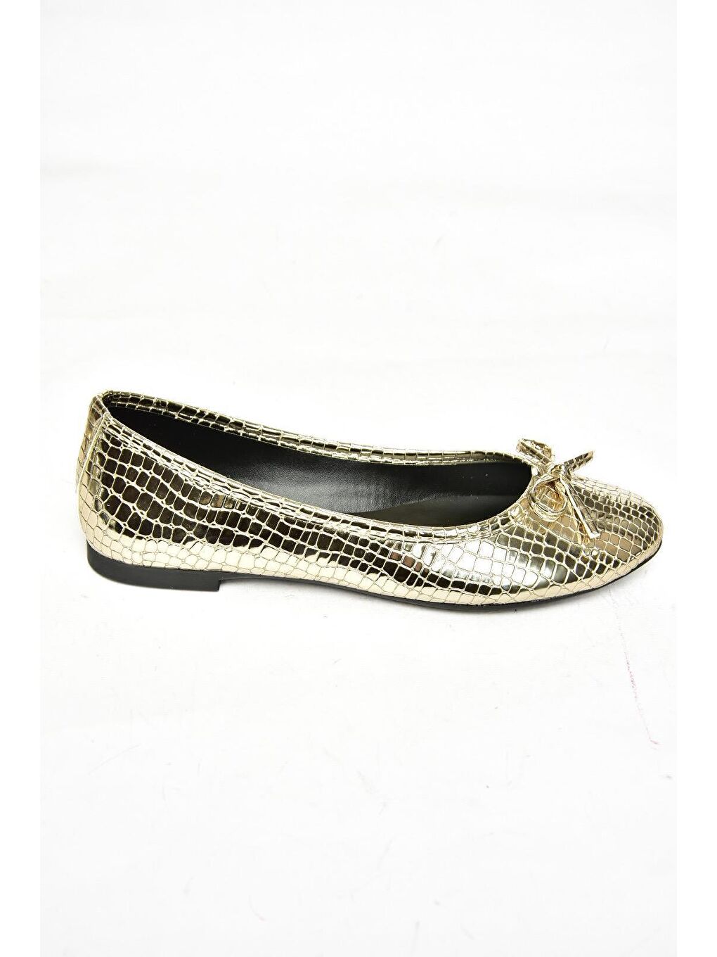Fox Shoes Sari S7260563 Altın Kadın Babet - 1