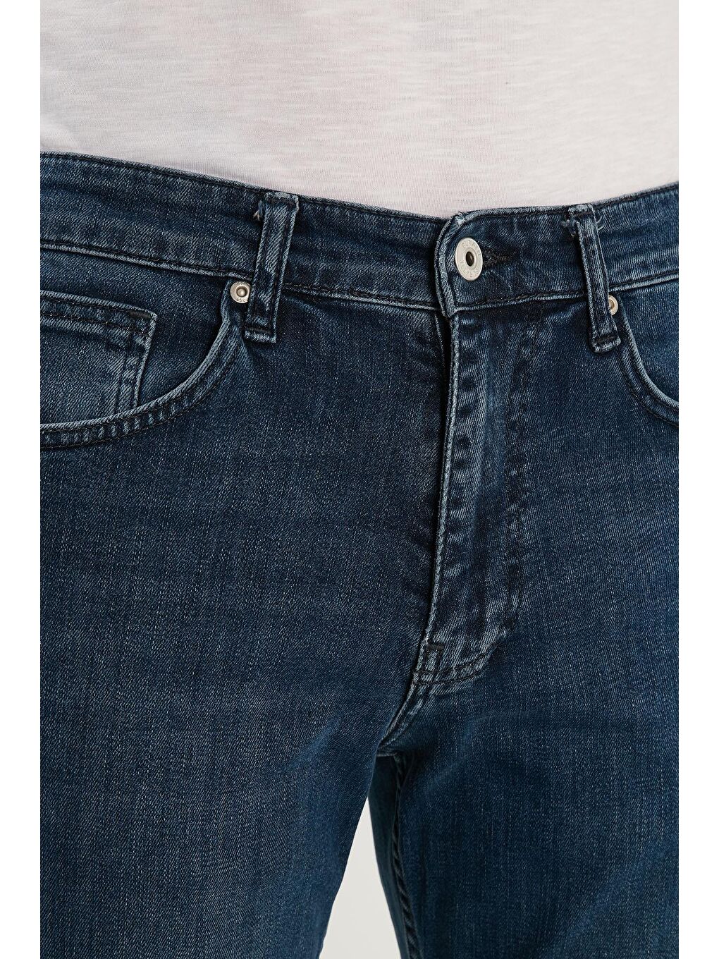 Mavi Pamuklu Yüksek Bel Comfort Fit Boru Paça Jeans 4400M061TEXAS-4