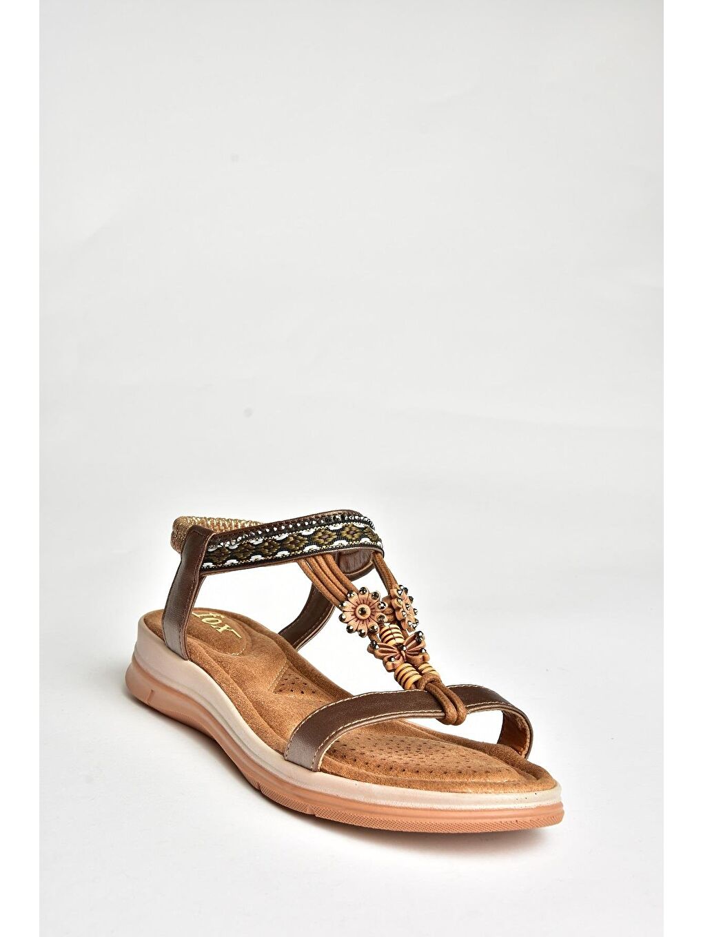 Turuncu U2586152 Bakır Kadın Sandalet-1