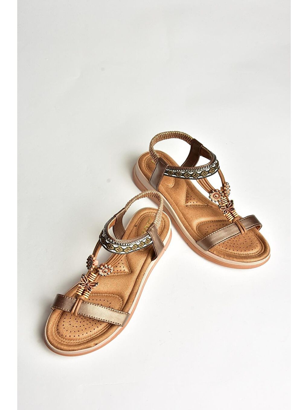 Turuncu U2586152 Bakır Kadın Sandalet-2