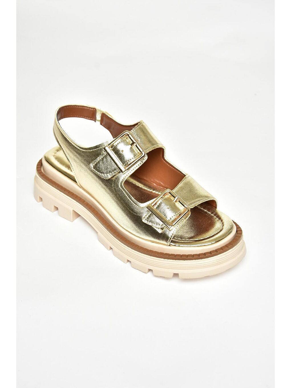 Sarı S4373022 Altın Kadın Sandalet-1
