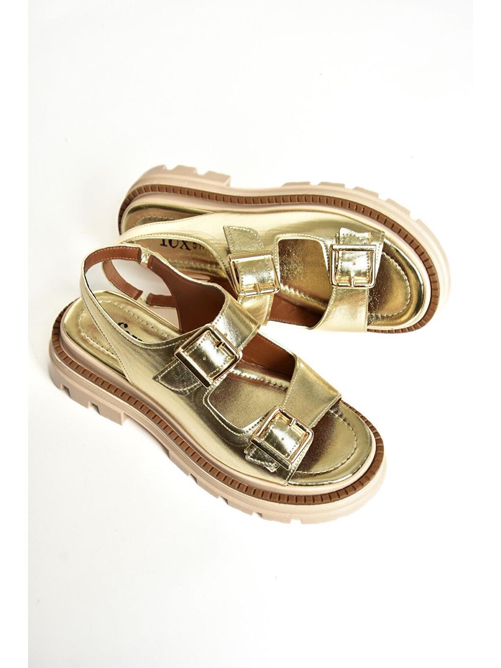 Sarı S4373022 Altın Kadın Sandalet-2