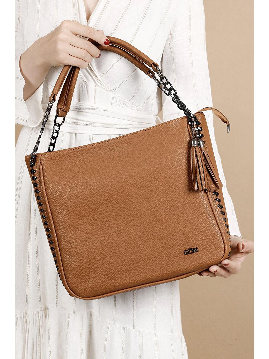 Kahverengi Büyük Boy Kadın Omuz Çantası B6807