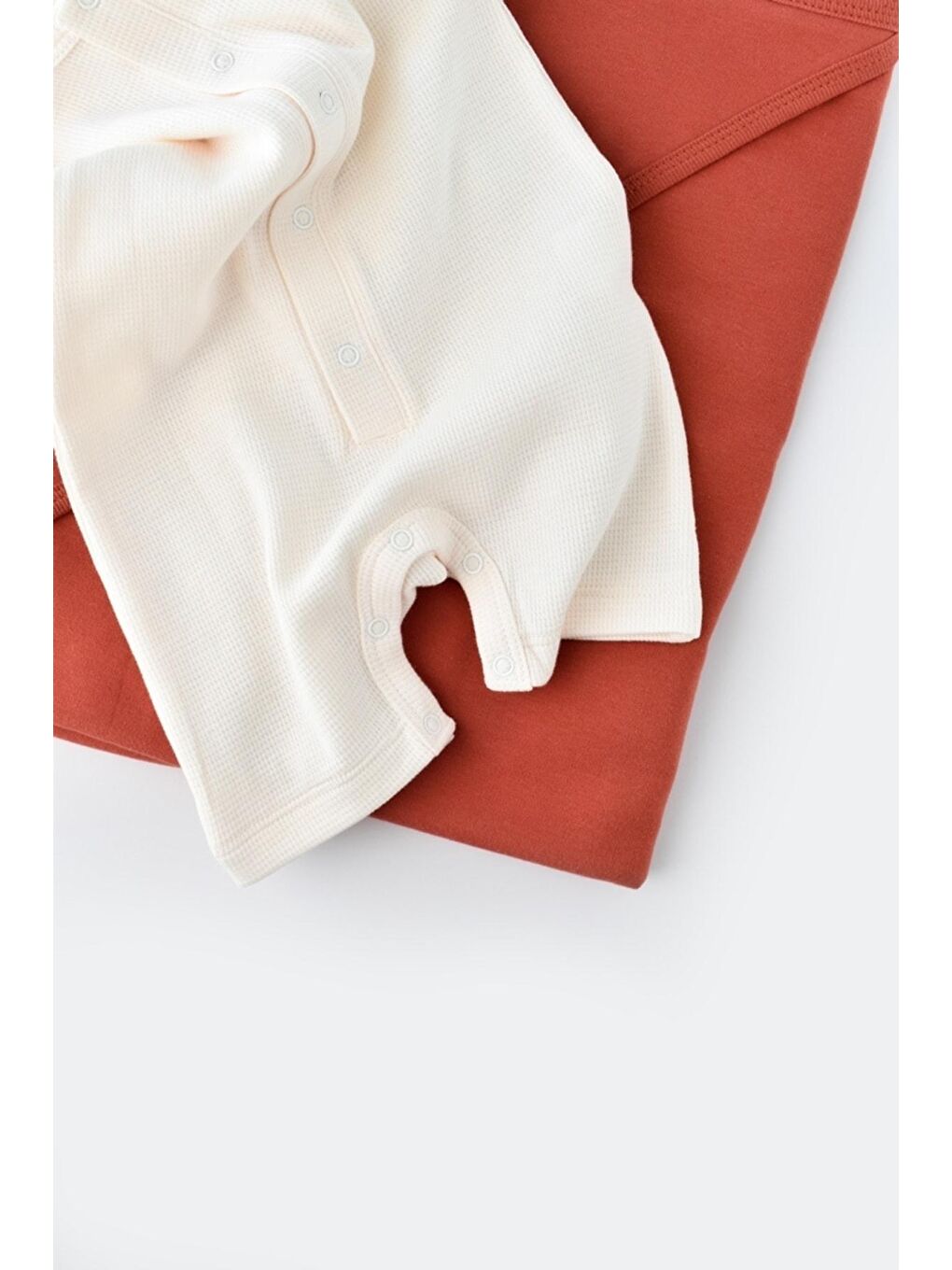 Ekru Organik Kısa Kollu Tulum csyw1014-4