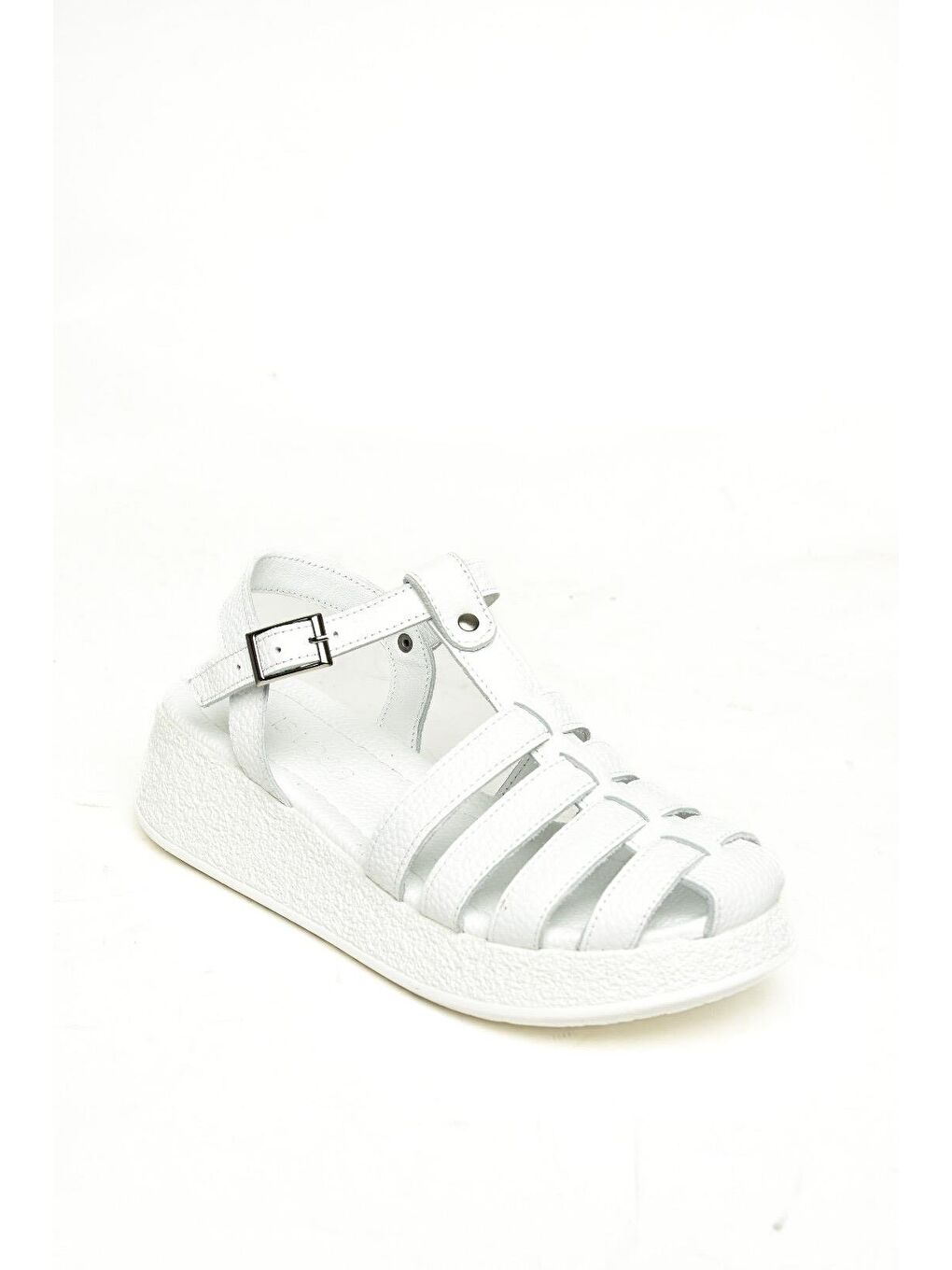 P5550505 Beyaz Kadın Sandalet-1