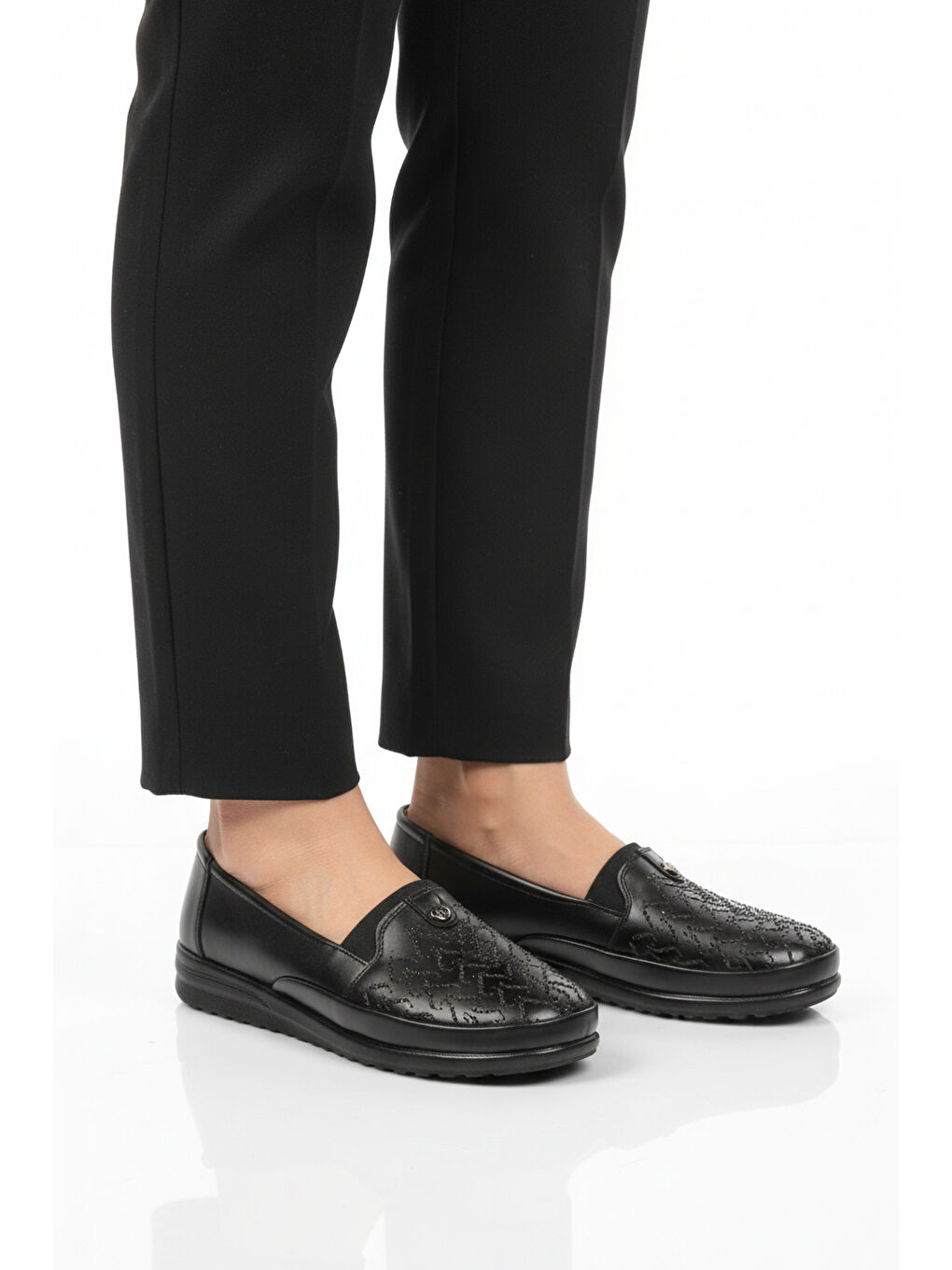 Siyah Jel Taban Anatomik Kadın Casual Ayakkabı 236 Z