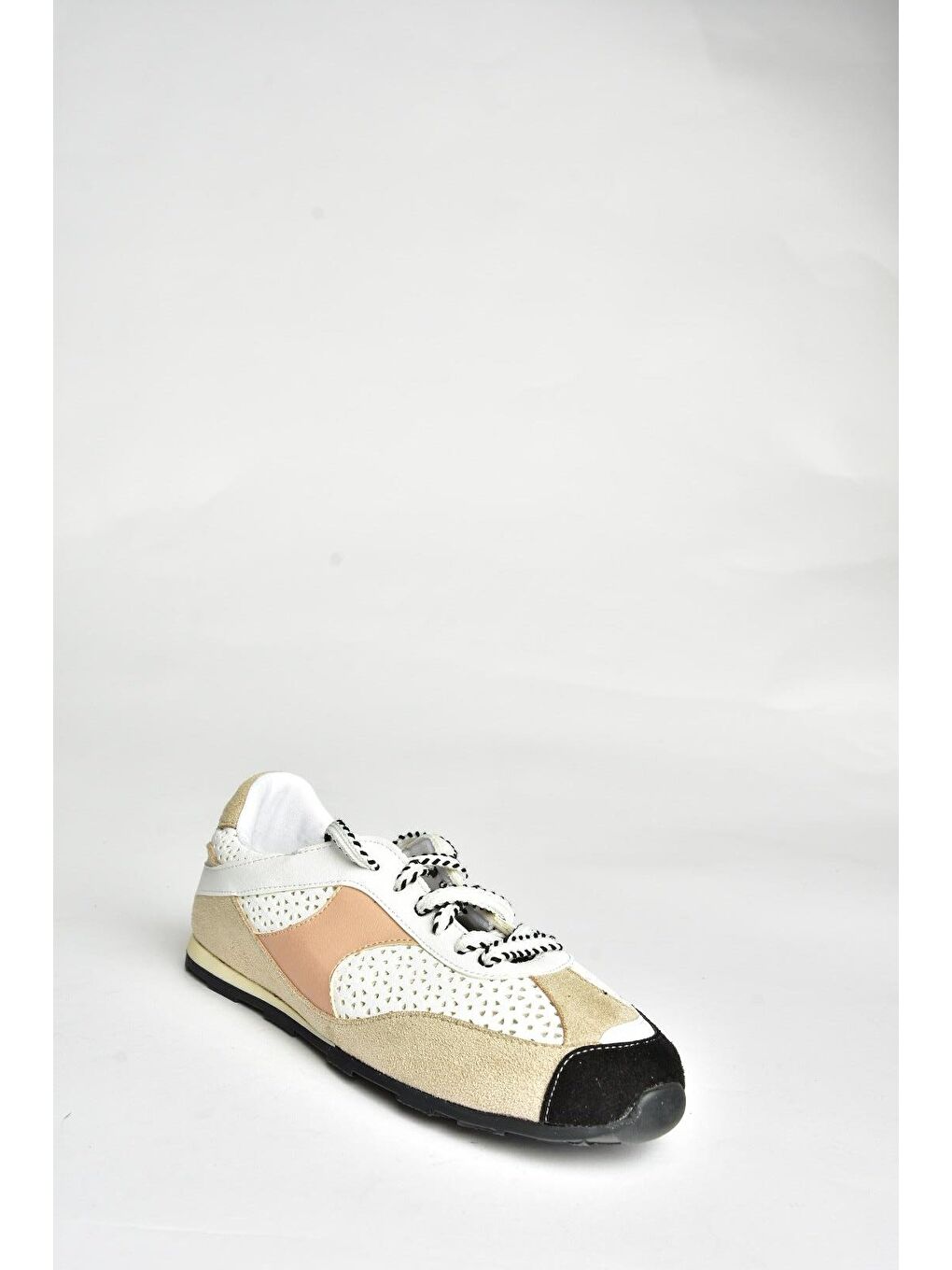 U9736573 Beyaz/Siyah Kadın Sneakers-1