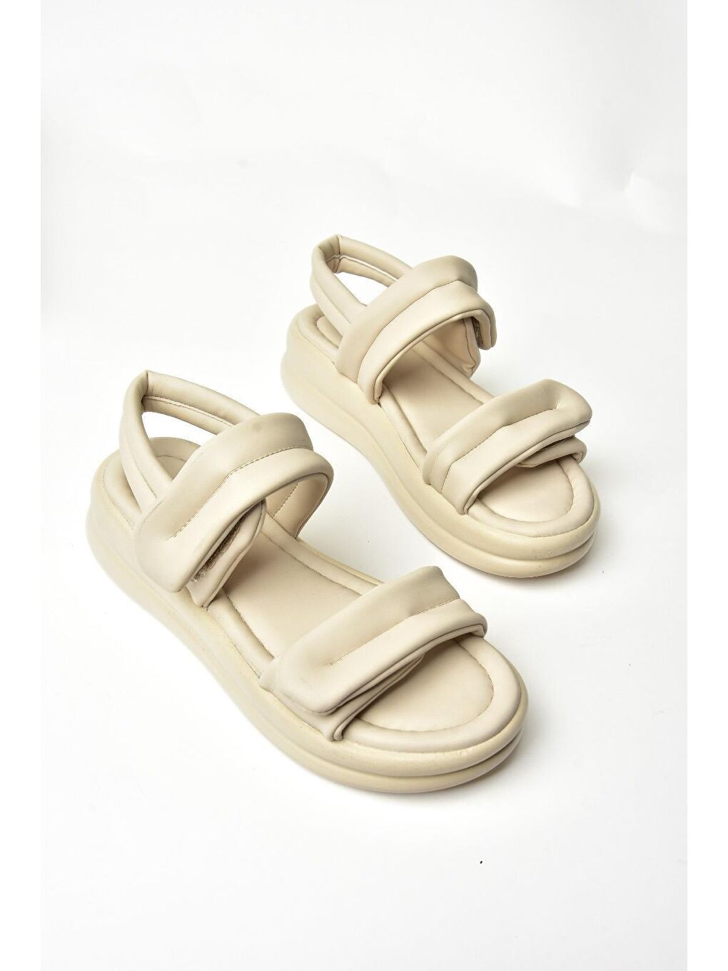 S9739104 Bej Kadın Sandalet-2