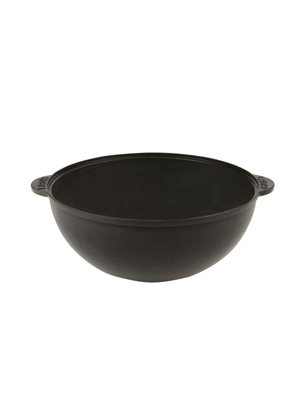 Siyah Yuvarlak Kazan / Tencere. Döküm Demir Yekpare Kulplu Çap(Ø)28cm.