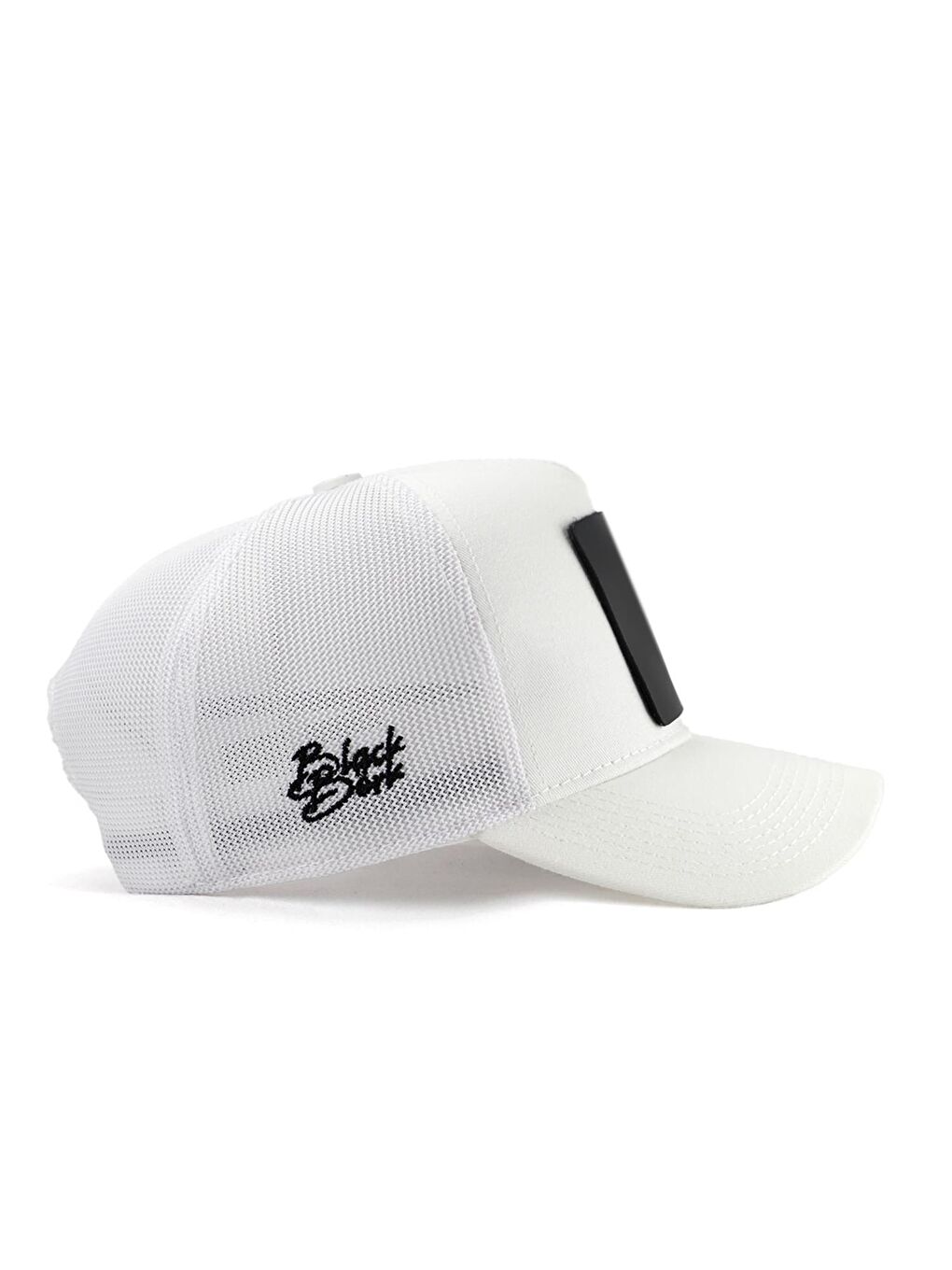 BlackBörk Beyaz V1 Trucker Aslan - 7  Kod Logolu Unisex Beyaz Şapka (Cap) - 1