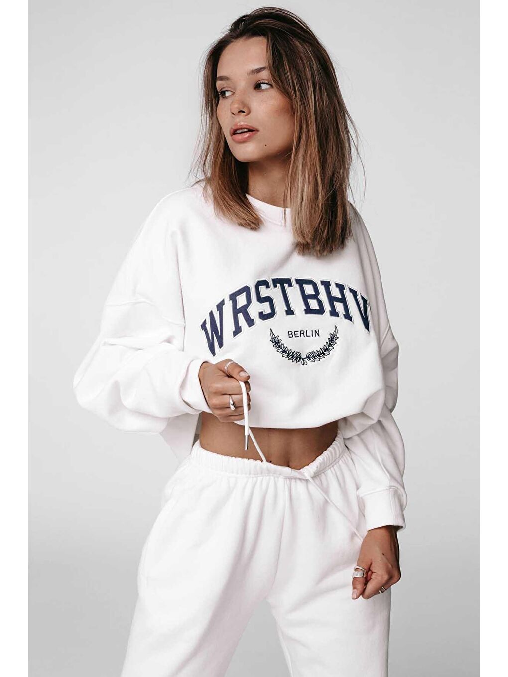 Beyaz Kadın Eşofman Takım Mg835-2