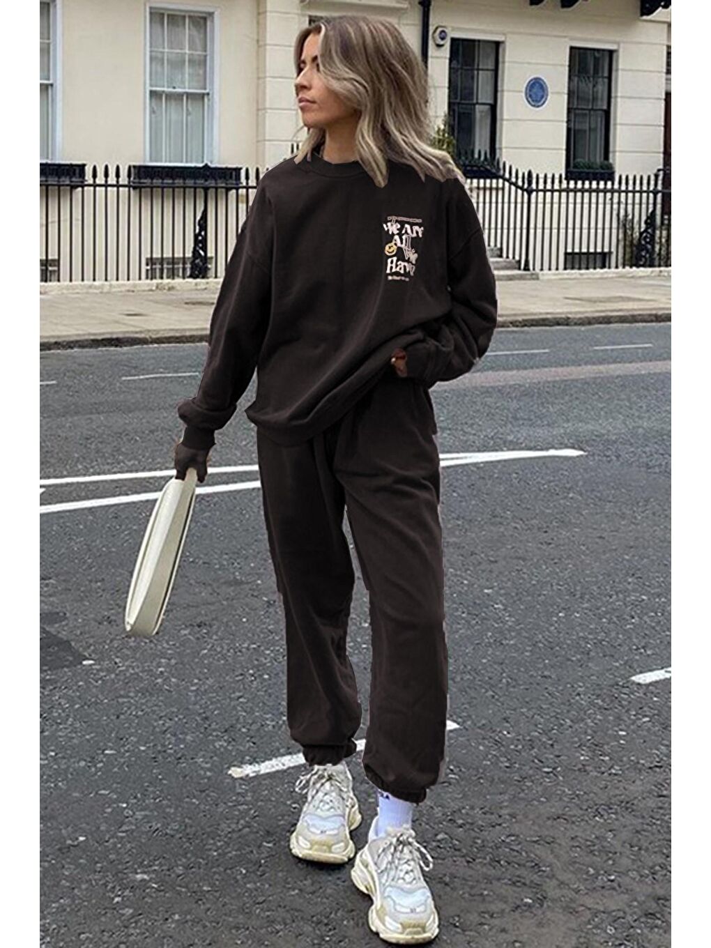 Siyah Kadın Eşofman Takım Mg1278