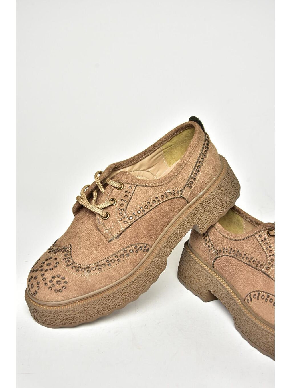 Bej T9961990 Vizon Kadın Ayakkabı-2