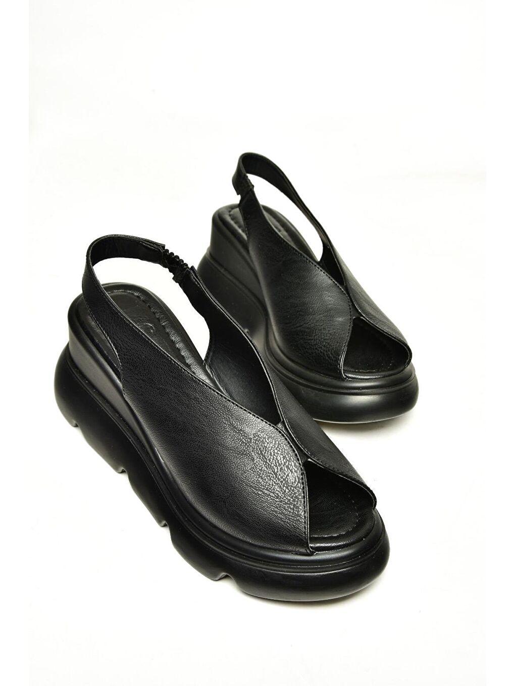 U3122550 Siyah Kadın Sandalet-2