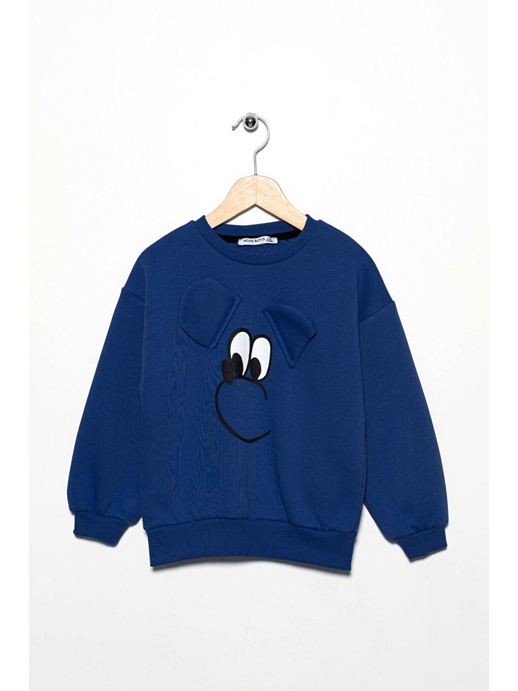 Acar İndigo Bisiklet Yaka Uzun Kol Indigo Renk Kız Çocuk Sweatshirt - 4