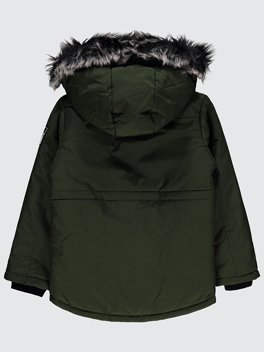 Erkek Çocuk Kapüşonlu Mont 6 9 Yaş Açık Haki-2