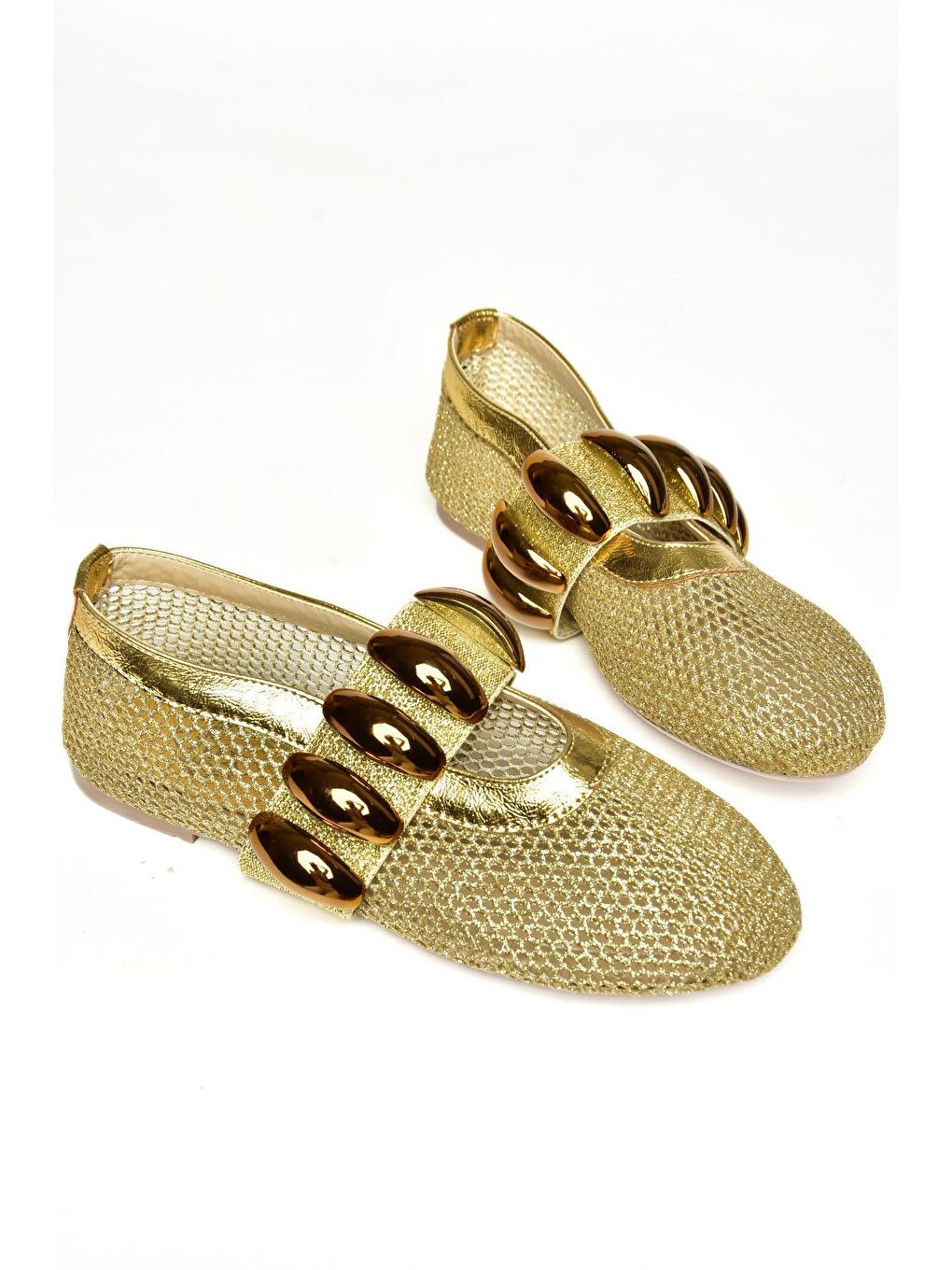 Sarı S4766680 Altın Kadın Babet-3