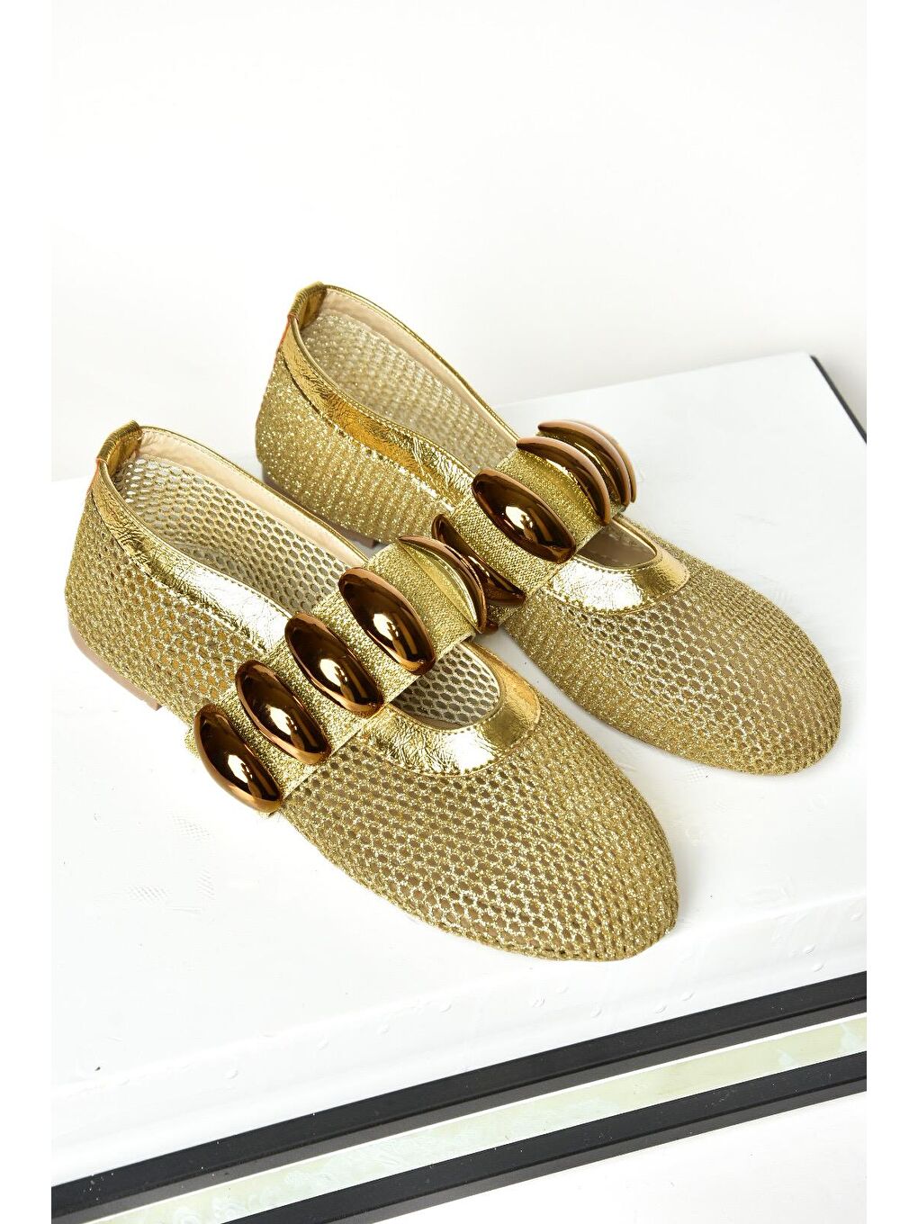 Sarı S4766680 Altın Kadın Babet-4