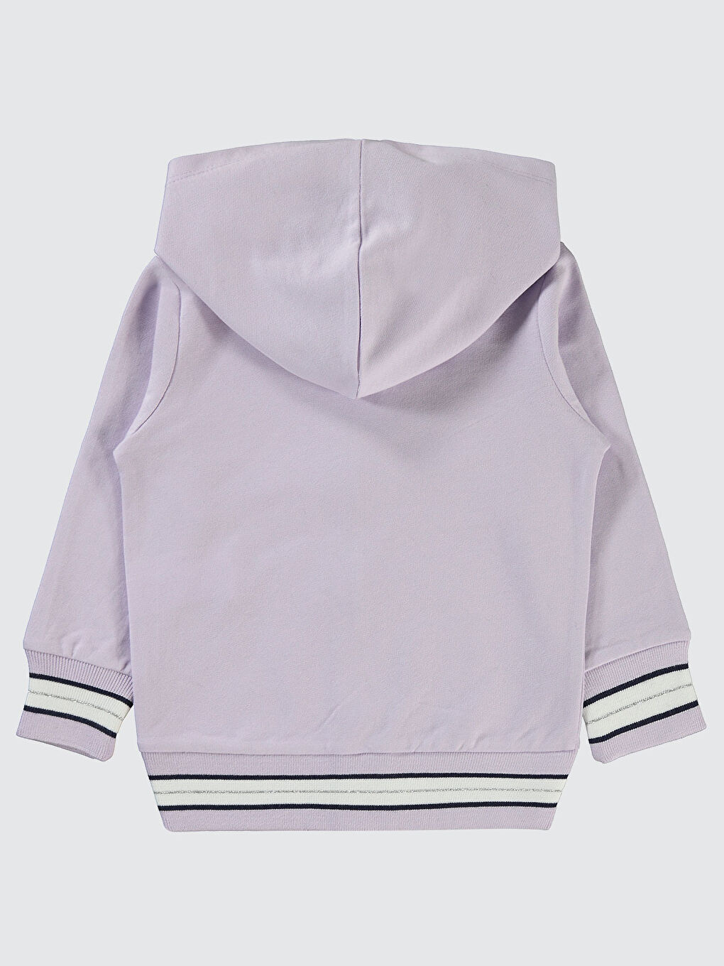 Mor Girls Kız Çocuk Fermuarlı Sweatshirt  2-5 Yaş Nazik Lavanta-1
