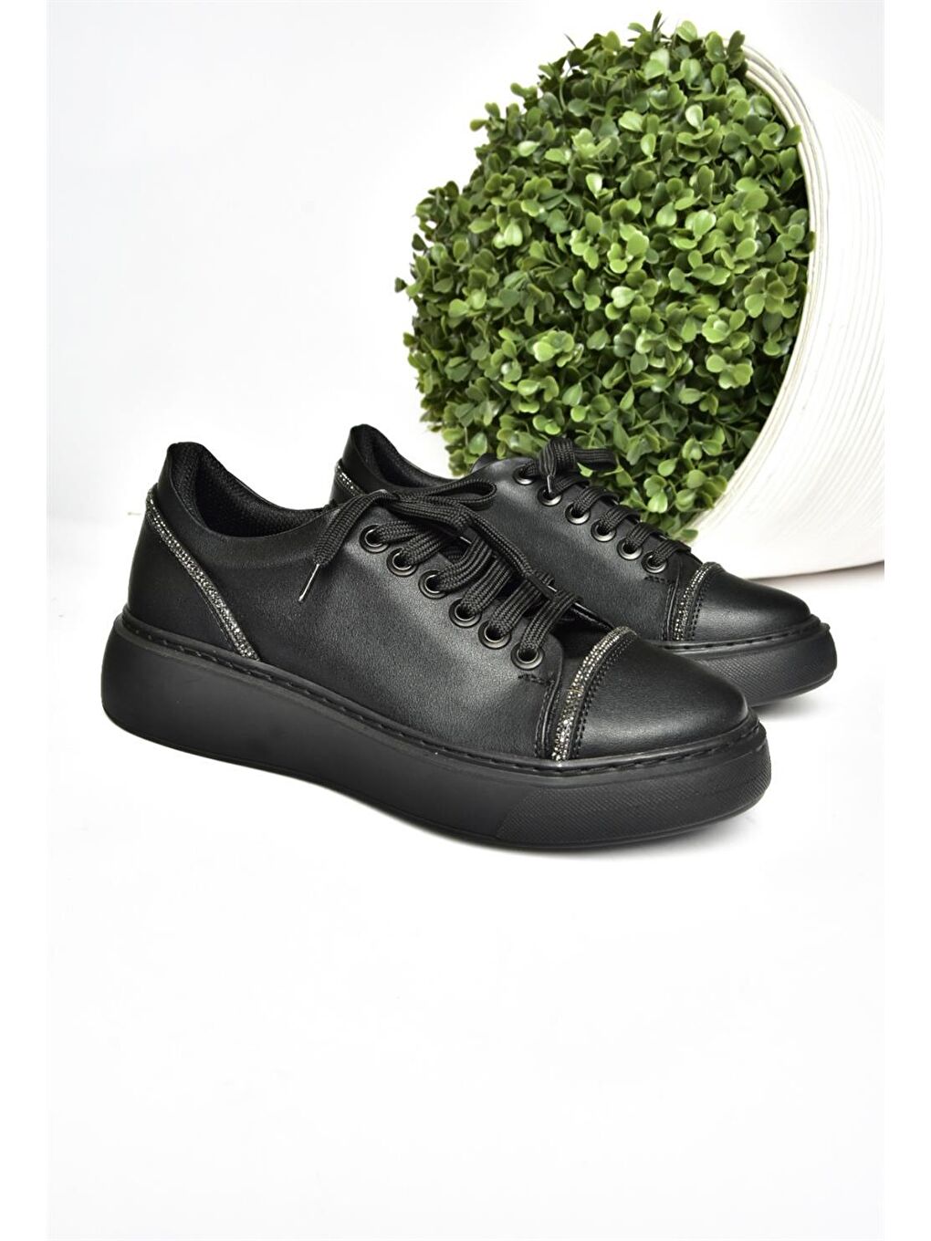 P274049309 Siyah Kadın Sneakers-1