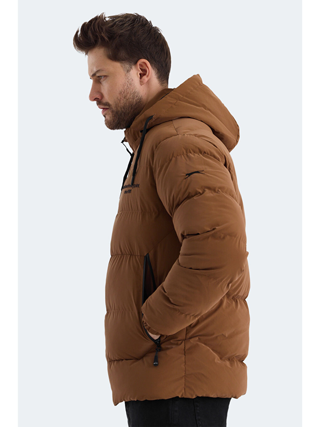 Kahverengi HEINER Erkek Mont Kaban Taba-3